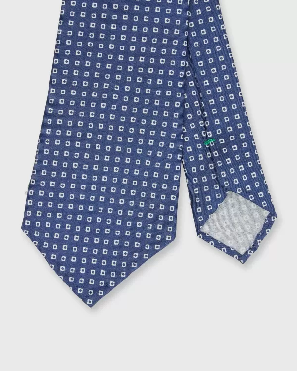 Cheap Sid Mashburn Silk Print Tie Blue/Chalk Diamond Dot