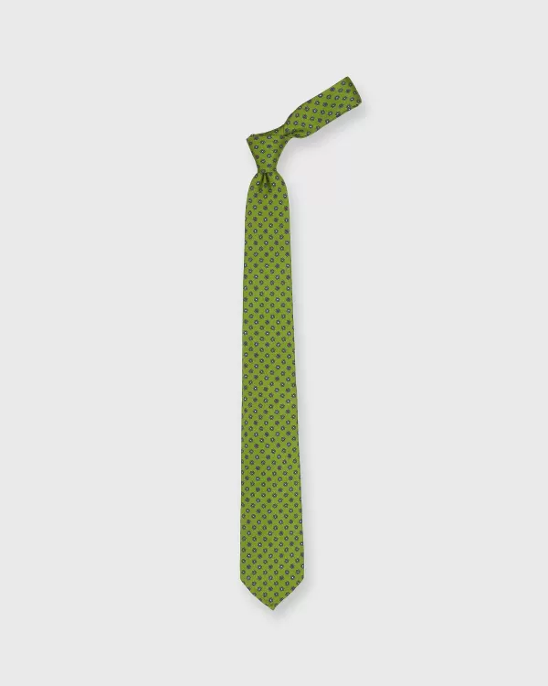 Outlet Sid Mashburn Silk Print Tie Moss/Navy Multi Flower