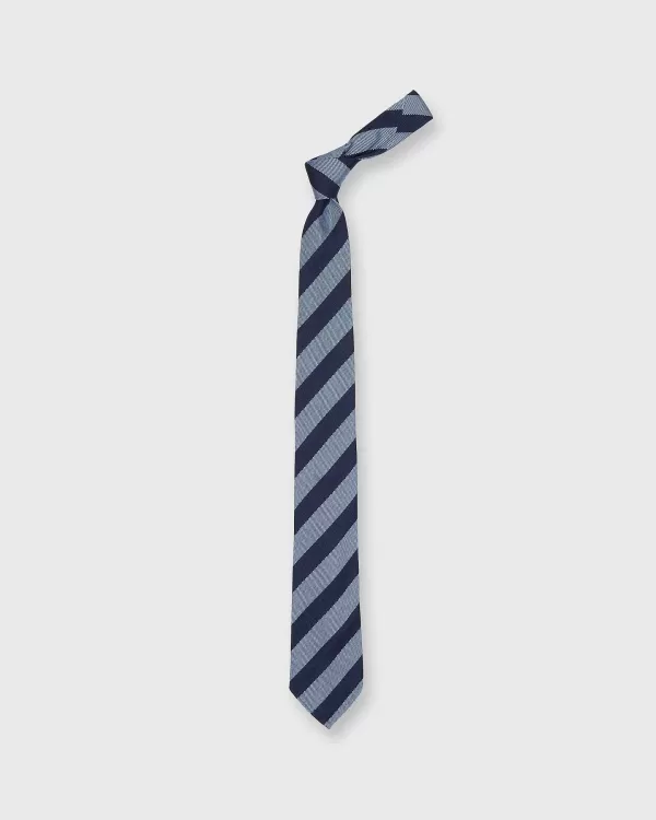 Cheap Sid Mashburn Silk Woven Tie Navy/French Blue Awning Stripe