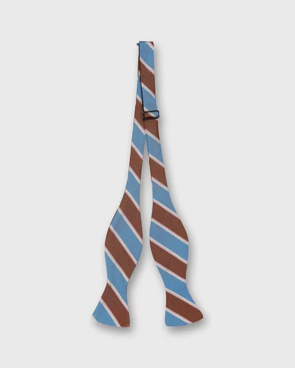 Flash Sale Sid Mashburn Silk/Cotton Bow Tie Mahogany Hubbard Stripe