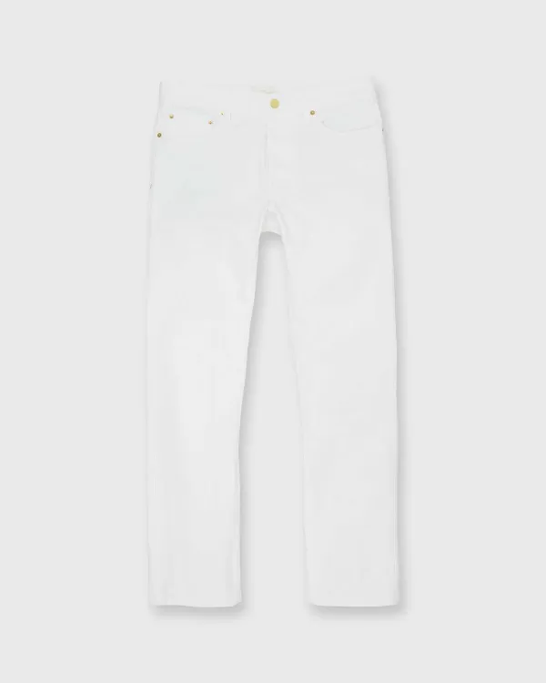 Outlet Sid Mashburn Slim Straight 5-Pocket Pant White Canvas