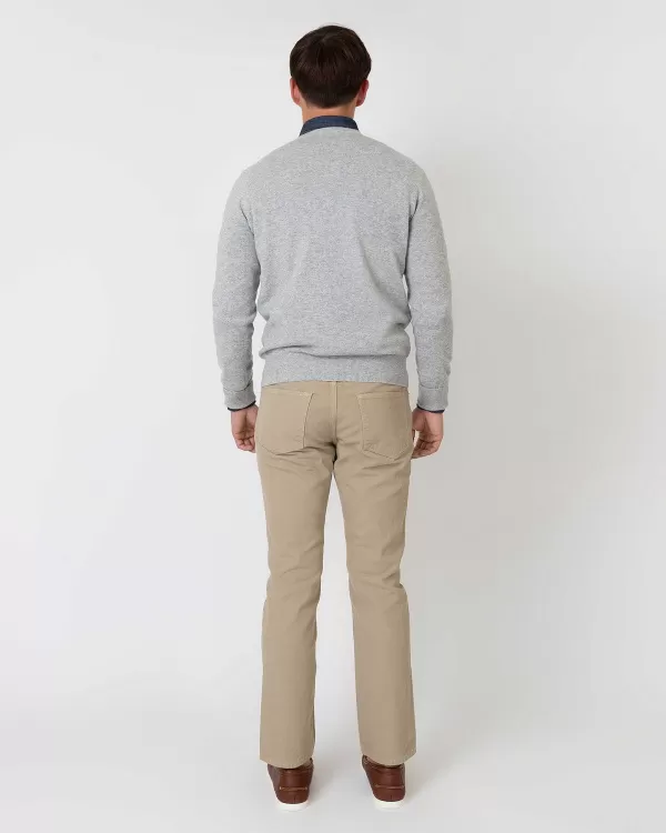 Fashion Sid Mashburn Slim Straight 5-Pocket Pant Khaki Canvas