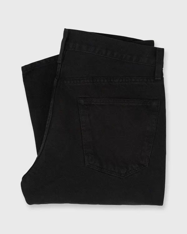 Store Sid Mashburn Slim Straight Jean Black Garment-Dyed Denim