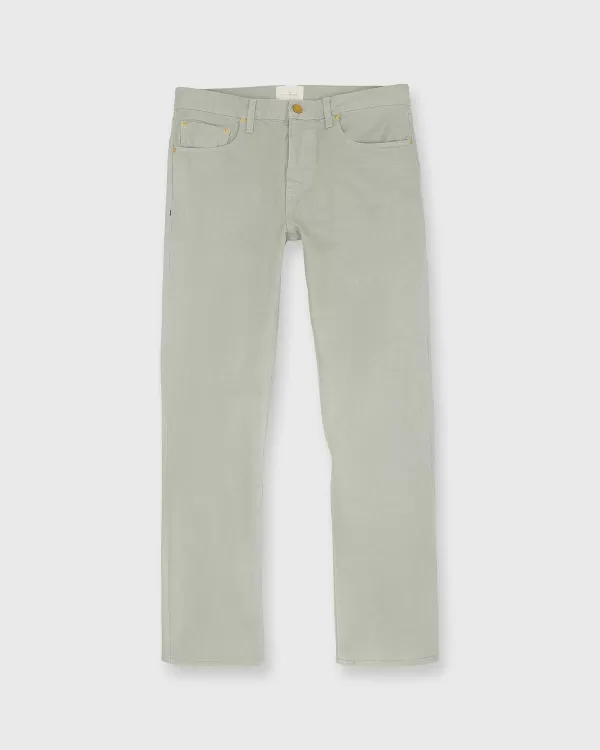 Outlet Sid Mashburn Slim Straight Jean Spring Olive Garment-Dyed Denim