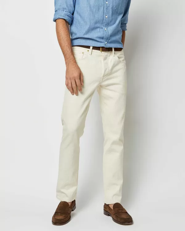 Clearance Sid Mashburn Slim Straight Jean Natural Denim
