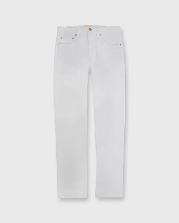 Discount Sid Mashburn Slim Straight Jean White Garment-Dyed Denim