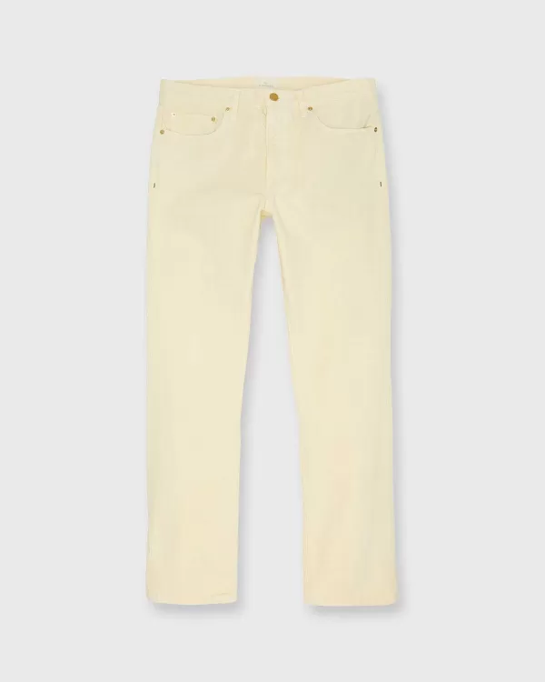 Online Sid Mashburn Slim Straight Jean Pale Yellow Garment-Dyed Denim