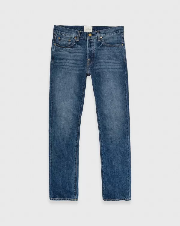 New Sid Mashburn Slim Straight Jean Japanese Selvedge Deep Indigo Denim