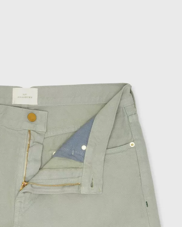 Outlet Sid Mashburn Slim Straight Jean Spring Olive Garment-Dyed Denim