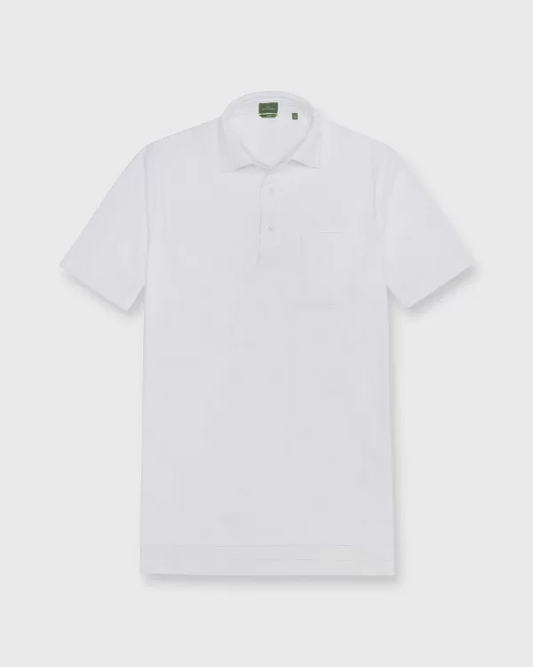 Flash Sale Sid Mashburn Slim-Fit Short-Sleeved Polo White Jersey