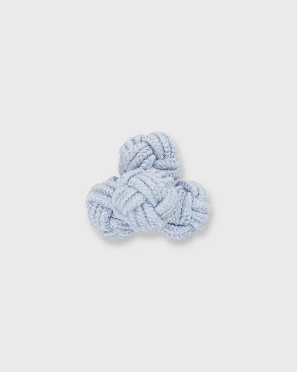 Sale Sid Mashburn Small Silk Knot Cufflinks Sky
