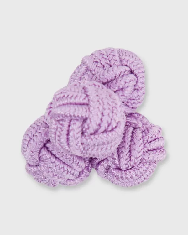 Fashion Sid Mashburn Small Silk Knot Cufflinks Lavender