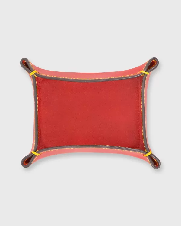 Online Mashburn Small Tray Red Leather