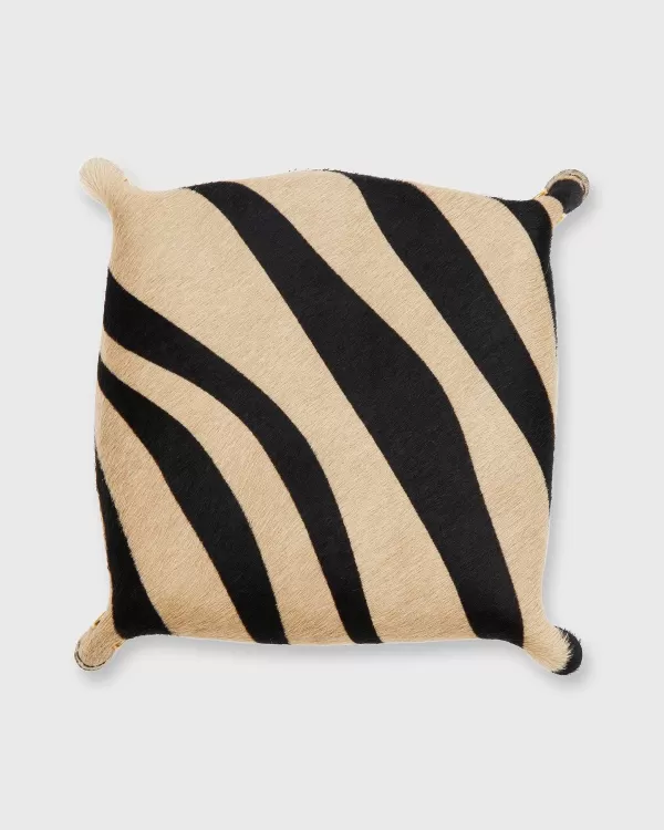 Fashion Mashburn Soft Medium Square Tray Dark Brown Leather/Zebra Calf Hair