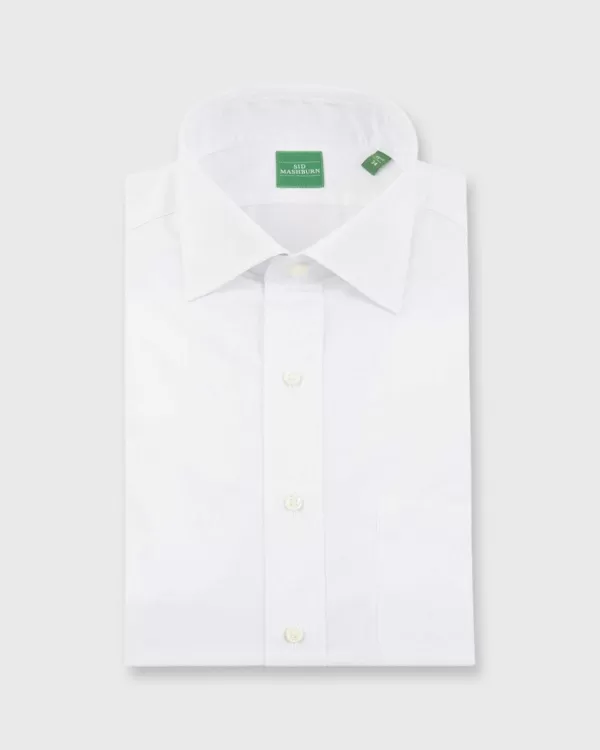 Discount Sid Mashburn Spread Collar Dress Shirt White Poplin