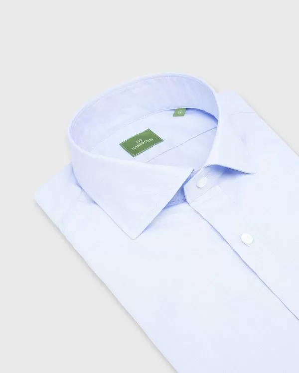 Cheap Sid Mashburn Spread Collar Dress Shirt Sky End-On-End