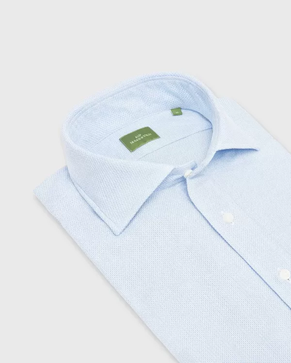 Best Sid Mashburn Spread Collar Sport Shirt Light Blue Cellulare