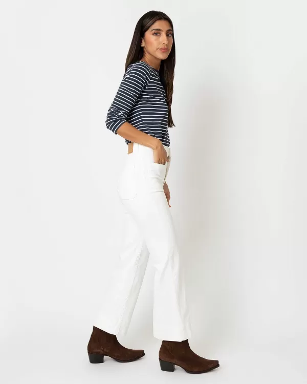 Best Sale Jeanerica St Monica Cropped Jean Natural White