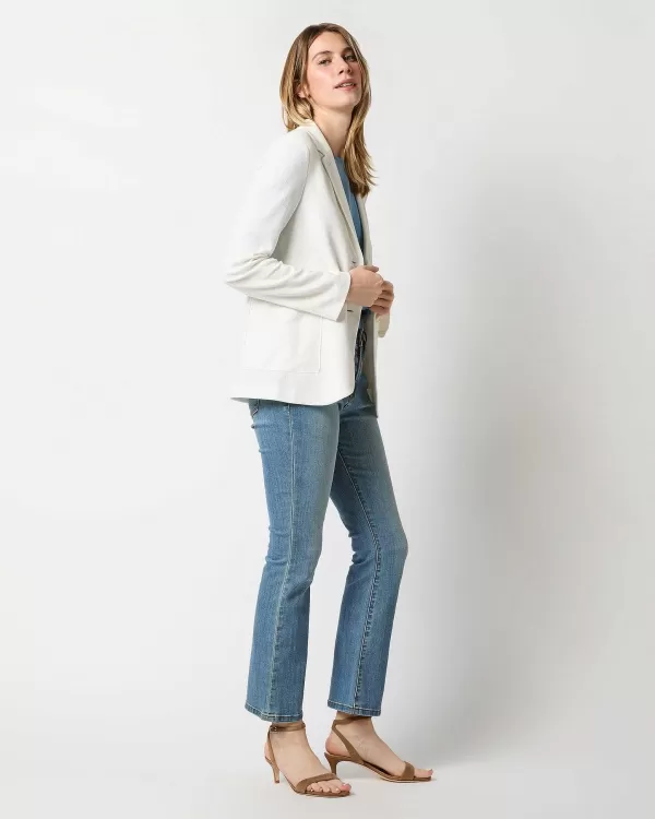 Hot Harris Wharf Stand-Up Collar Blazer Off White