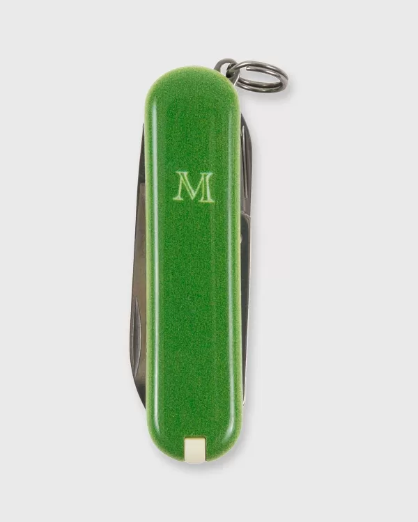 Shop Victorinox for Sid Mashburn Swiss Army Knife Green/White Mashburn "M"