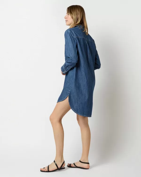 New A.P.C. Texas Dress Washed Indigo