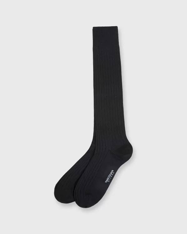 Sale Marcoliani Trouser Dress Socks Navy Extra Fine Merino