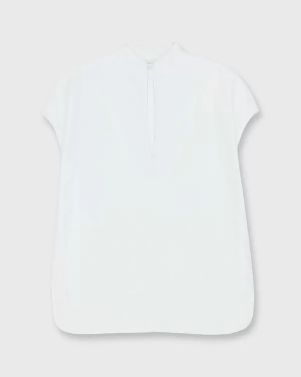 Hot Ann Mashburn Veronique Top White Stretch Cotolino