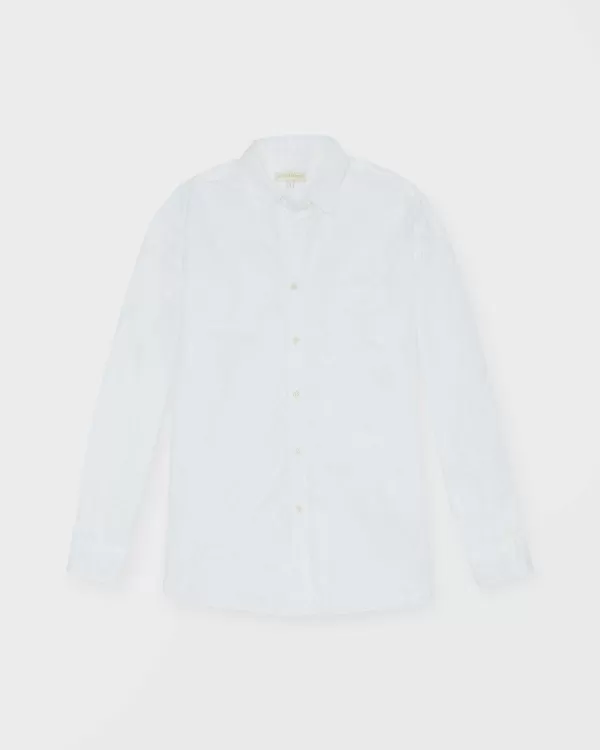 New Ann Mashburn Weekender Shirt White Poplin