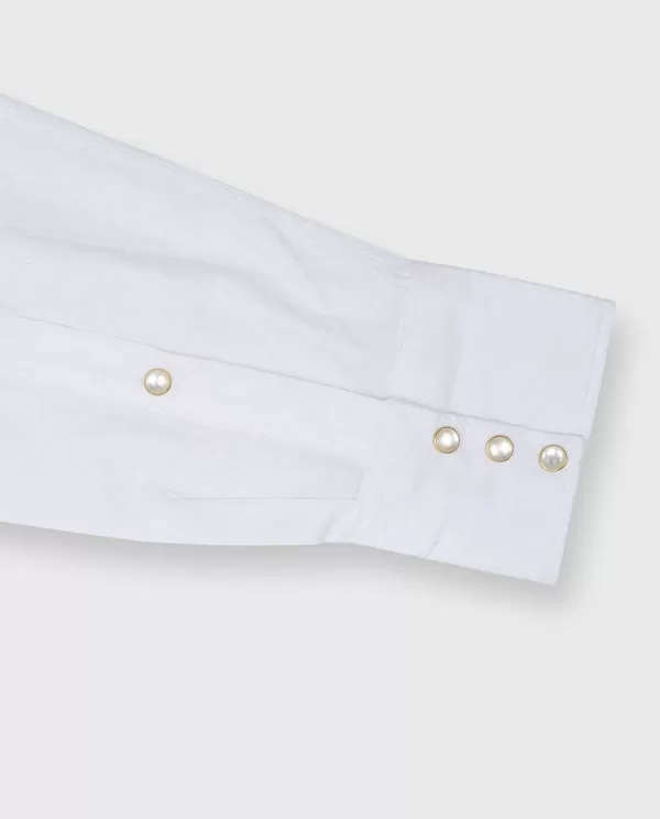 Sale Sid Mashburn Western Work Shirt White Poplin
