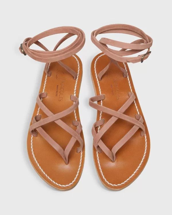 Clearance K. Jacques Zenobie Sandal Brown Nubuck