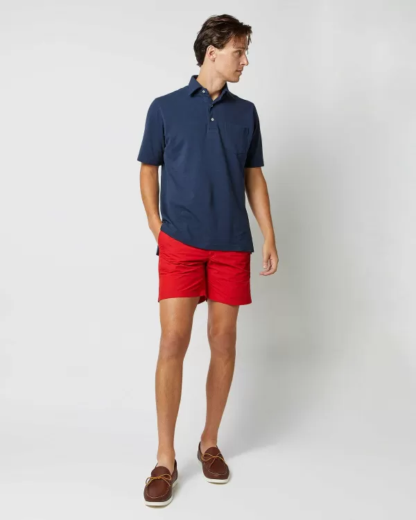 Cheap Sid Mashburn Zip-Front Mid-Length Swim Short Red Nylon