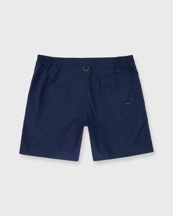Shop Sid Mashburn Zip-Front Mid-Length Swim Short Navy Nylon