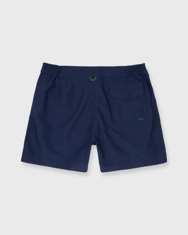 Discount Sid Mashburn Zip-Front Standard Swim Short Navy Nylon